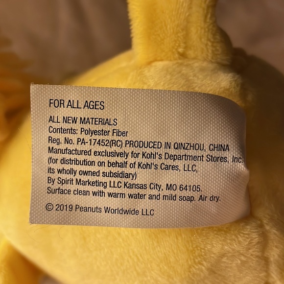 Woodstock from peanuts- Plush Toy Stuffed Animal-Kohl’s Cares - Picture 5 of 7